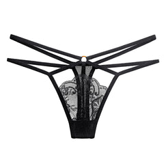 Sexy Lace Low Waist Hollow Trendy Cross Thong