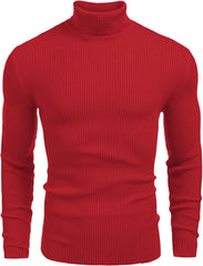 Men's Stylish Striped Turtleneck Sweater