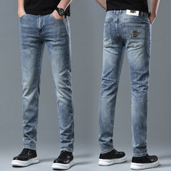 New high-end embroidered casual jeans