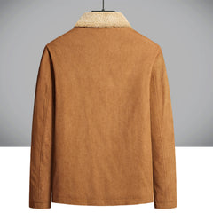 Men's Lapel Fashion Plus Velvet Corduroy Jacket
