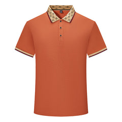 Men's 2024 New Loose Breathable Ice Silk Casual Fashion Lapel POLO Shirt