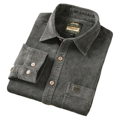 Corduroy loose solid color fashionable casual top