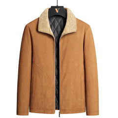Men's Lapel Fashion Plus Velvet Corduroy Jacket