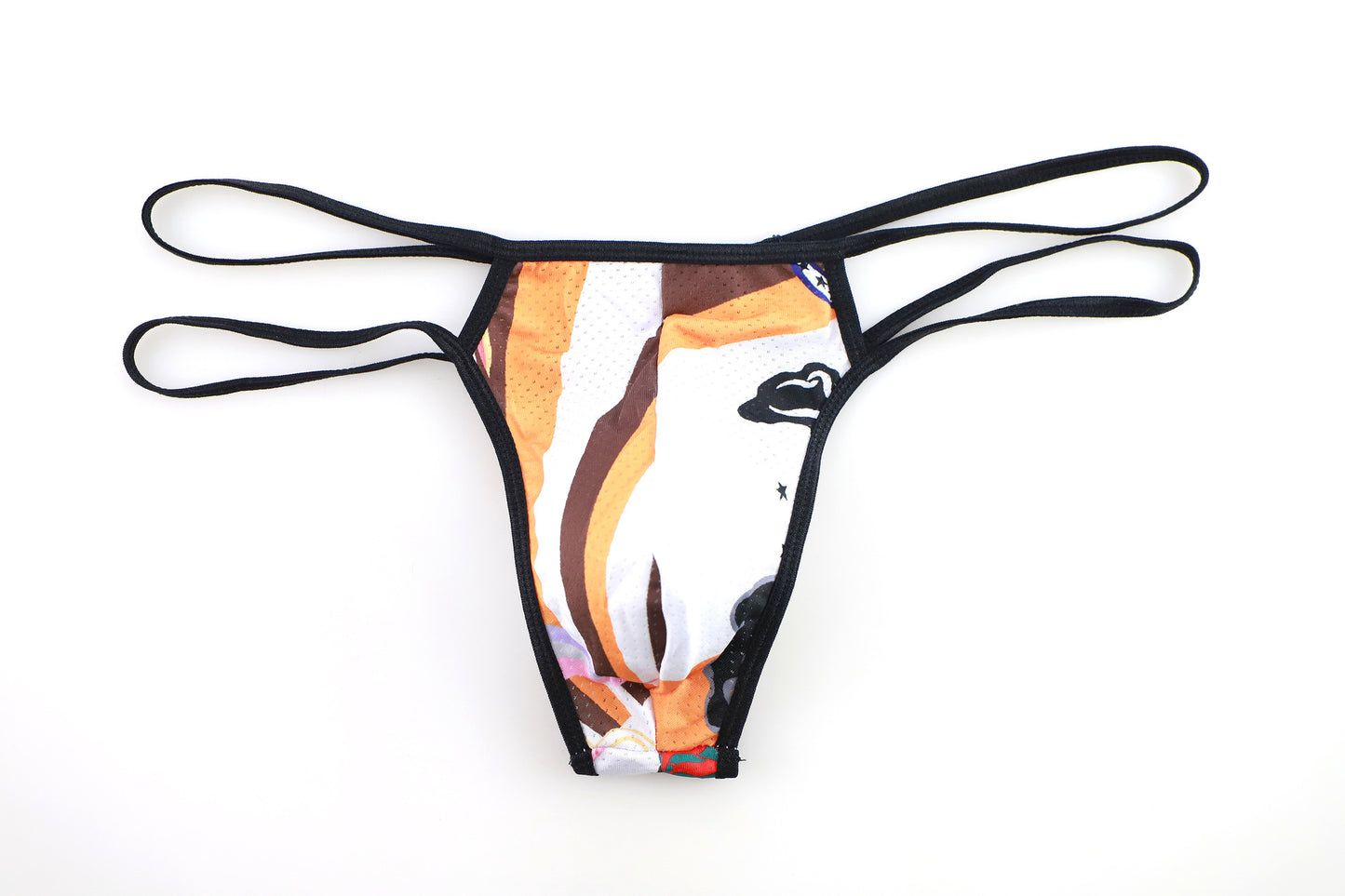 Fashion print sexy thong