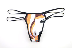 Men's Low-rise Printed Sexy Thong