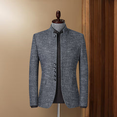 Men's Stand Collar Casual Blazer
