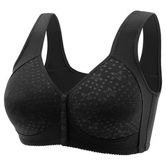 Large size thin front buckle bra without rims lace