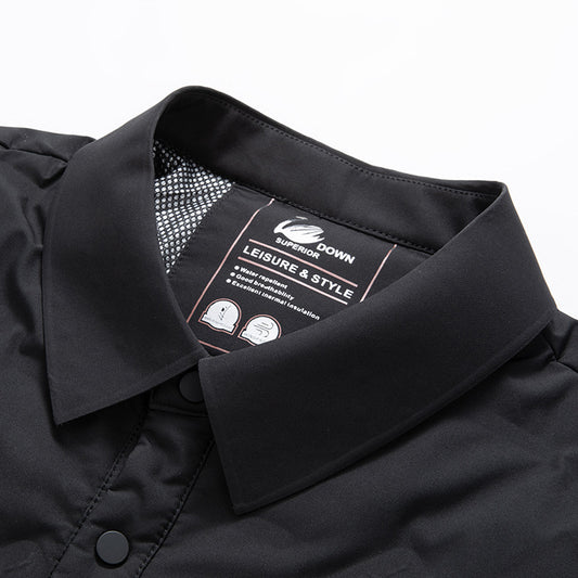 Men's Business Casual Lapel Down Jacket