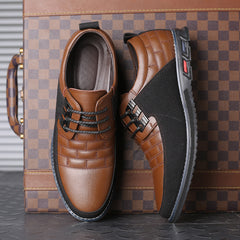 Men's Business Casual Widened Soft and Comfortable Leather Shoes