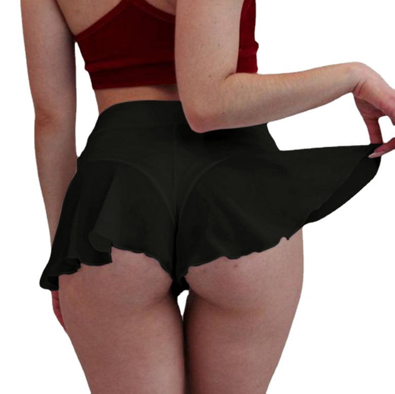 Ruffled Transparent Mini Skirt Panties