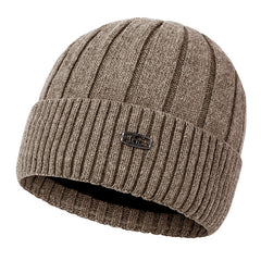 Men's Warm and Thickened Knitted Fashionable and Versatile Plush Woolen Hat