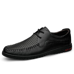 Men's Breathable Genuine Leather Business Casual Leather Shoes