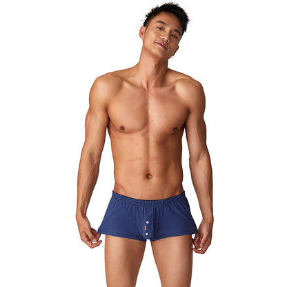 Men's Skin-friendly Stretch Check Boxer Briefs