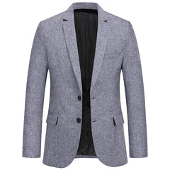 New men's fashionable solid color suit