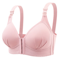 Large size front clasp no steel ring beautiful back bra