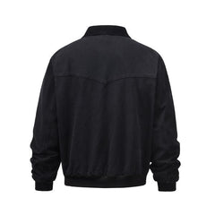 Men's Workwear Lapel Lambswool Denim Jacket