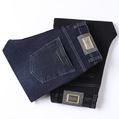 Men's Casual Stretch Straight No-Iron Jeans