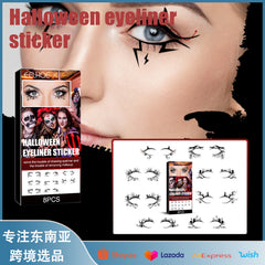 Halloween Makeup Tools Bat Spider Decorative Eyeliner Eyeshadow Sticker