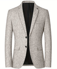 2024 Men's Solid Color Casual Commuter Blazer