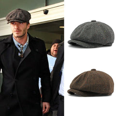 British retro octagonal hat