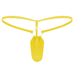 Men's Low Rise Sexy Ice Silk Thong