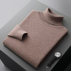 Men's 100% Wool Turtleneck Sweater