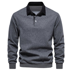 Men's Premium Casual Versatile Long Sleeve Polo Shirt