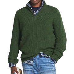 Men's Casual Bottoming Zipper Turtleneck Sweater