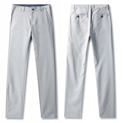 Linen straight-leg loose trousers