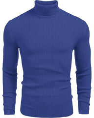 Men's Stylish Striped Turtleneck Sweater