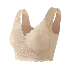 Push up no steel ring anti sagging bra
