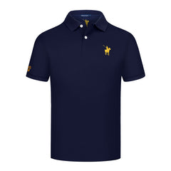 Men's Breathable Casual Embroidered Polo Shirt
