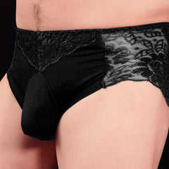 Men's Breathable Lace Sexy Briefs