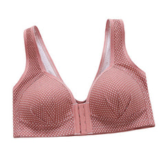 Thin Front Button Wireless Bra