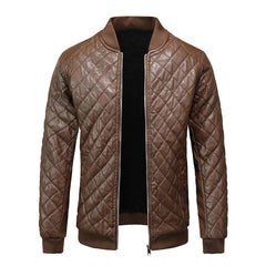 2023 New Men's Slim Leather Jacket