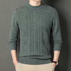 New casual round neck warm thick sweater