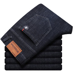 Men's Straight Leg Loose Stretch Business Casual Jeans