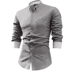 Men's Cotton and Linen Breathable Casual Shirt