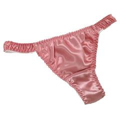100% Mulberry Silk Low Waist Sexy Breathable Thong
