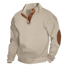 Men's Checkered Casual Pullover Sweatshirt