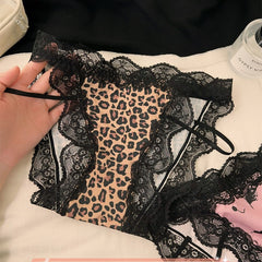 Leopard Lace Sexy Briefs
