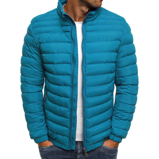 Men's New Solid Color Cotton Coat