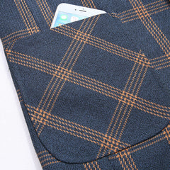 Business plaid non-iron wear-resistant suit jacket