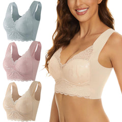 Push up no steel ring anti sagging bra