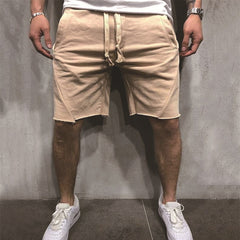 Men's Solid Color Sports Training Fitness Running Casual Shorts
