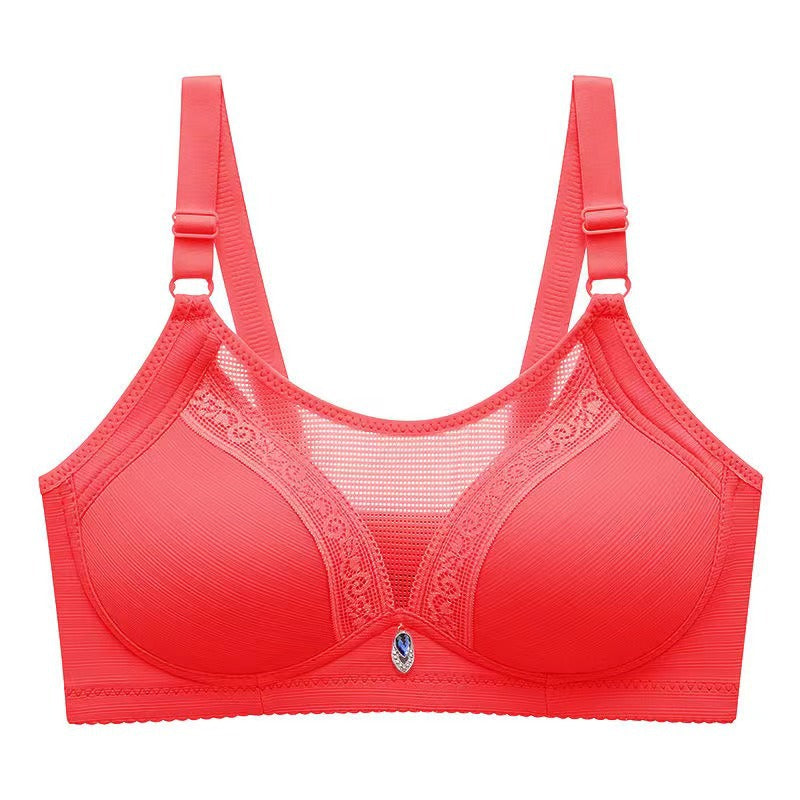 Plus Size Wireless Push Up Full Cup Bra