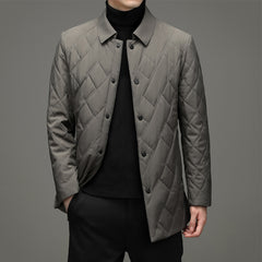 Men's lightweight warm business thin cotton jacket