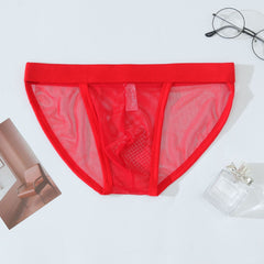 Men's Ultra-thin Transparent Mesh Breathable Briefs