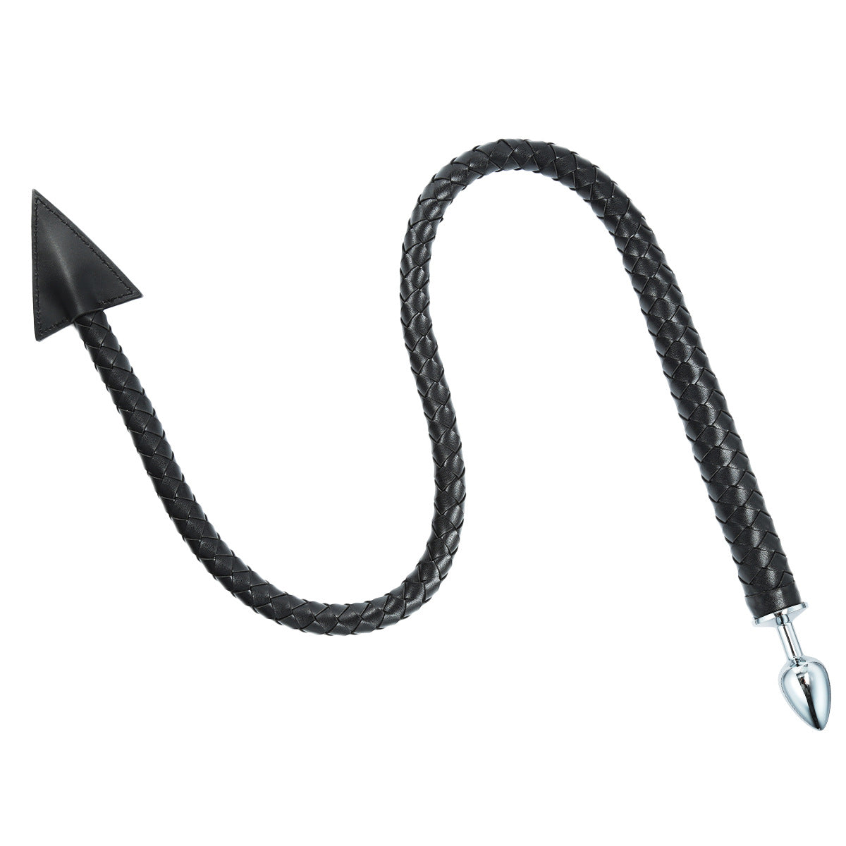 PU Triangular Leather Whip Anal Plug Multi-purpose Whip