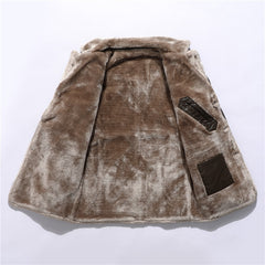 Men's Business Plush Lapel Jacket